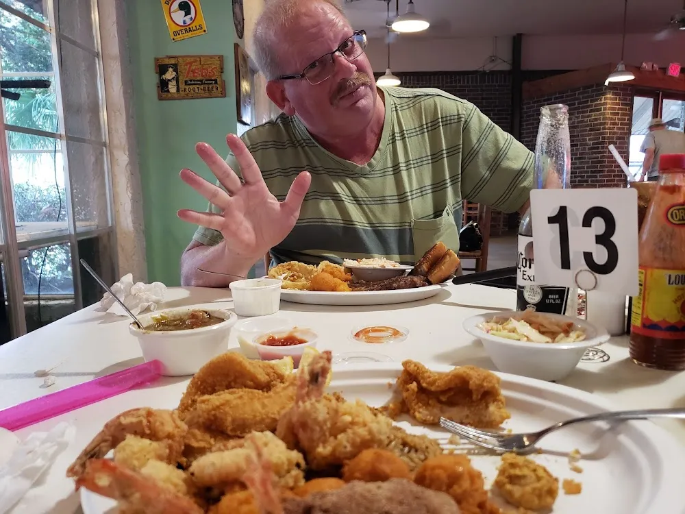 Ribeye Steak and Seafood Platter